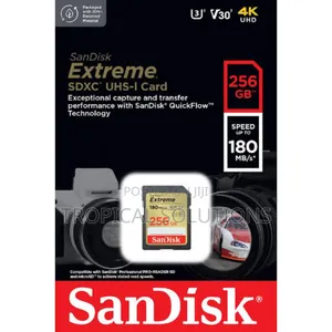 256gb Sandisk Extreme SDHC and SDXC Uhs-I Card 256gb