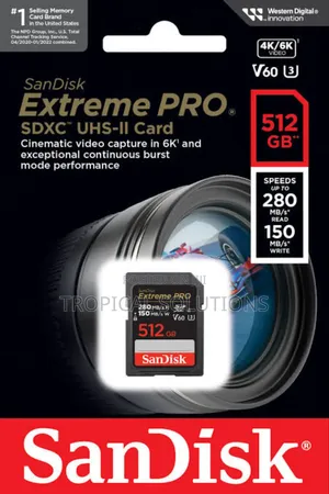 512gb Sandisk Extreme Pro SDHC and SDXC Card 200mb/S 512gb