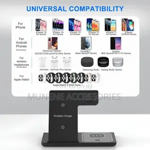 3in1 Universal Wireless Charging Pad - Phone Smartwatch Pods