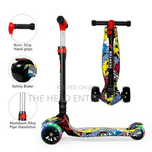 Adjustable Heights Scooter With Multicolor Wheels