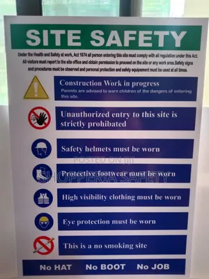 Construction Site Safety Signages- A1