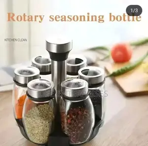 7pc Rotating Spice Jars