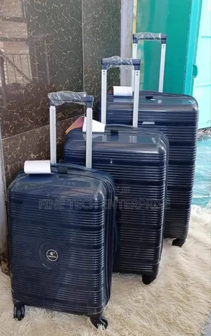 3 in 1 Unbreakable Double Zip Rubber Suitcases*