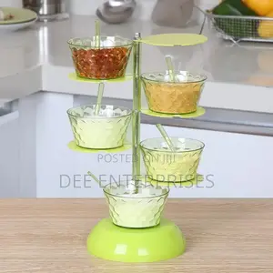 5 Layer Rotating Spice Seasoning Stand