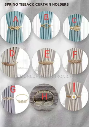 Spring Curtain Holder/Tiebacks