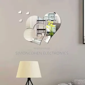 3d Heart Wall Decor Mirror