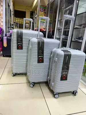 Xl No 1 Biggest 3.In 1 Rubber Unbreakable Suitcase (Light Grey)