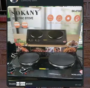 Sokany Electric Double Stove