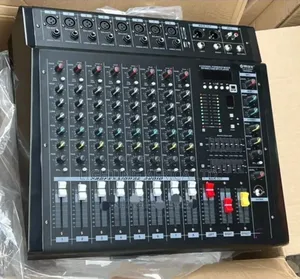 8 Channels Max Powered Mixer 1000 Watts Output Usb/Bt