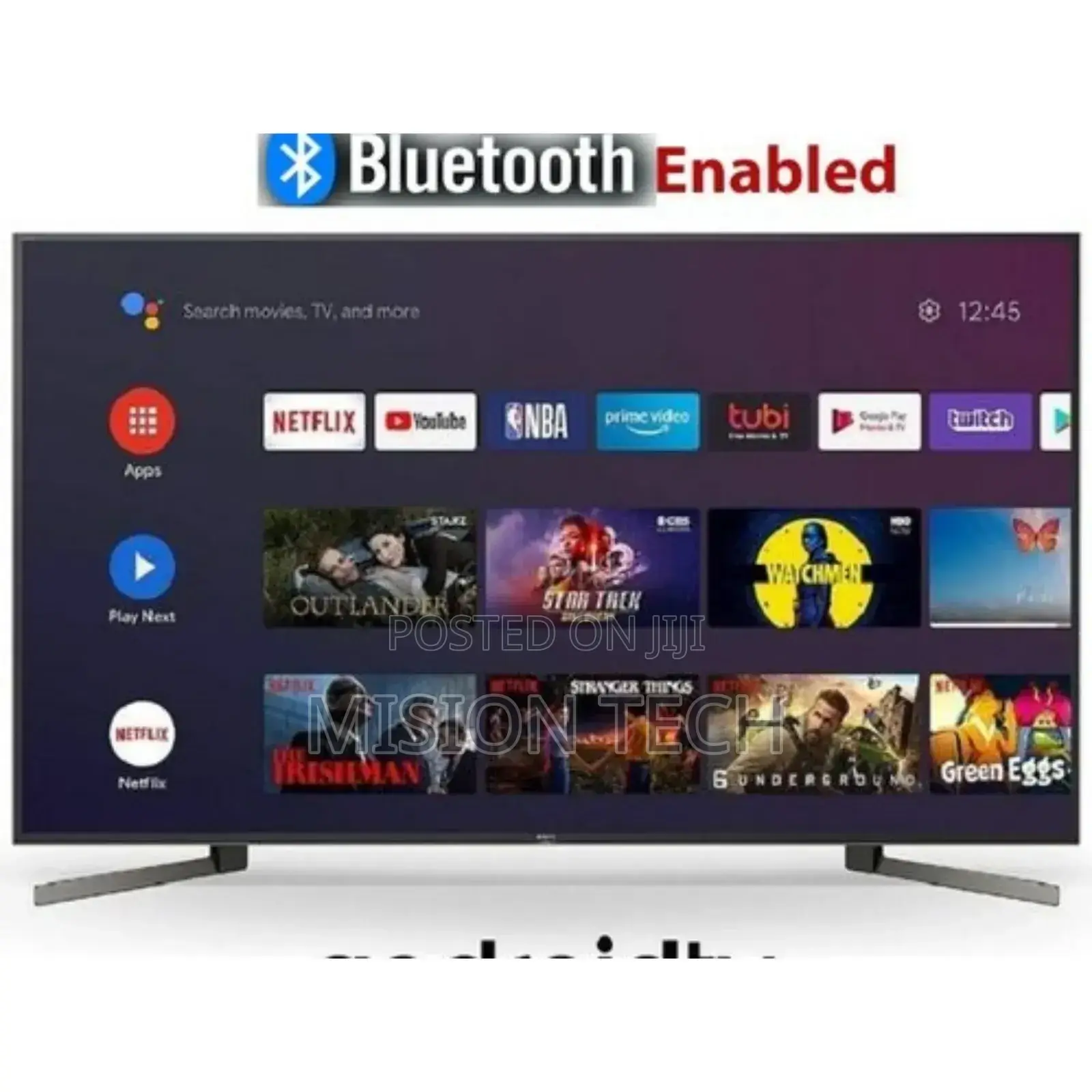 Vitron 43′′ Frameless Smart Android Tv – Bluetooth Enabled
