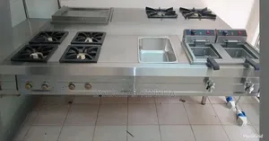 3unit Stainless Steel Commercial Cooking Range::