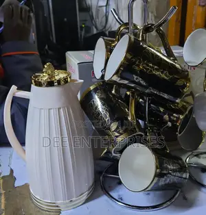 1l Vacuum+Flask 6 PCS Mugs