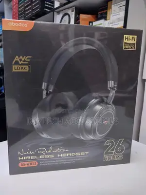 Abodos Wireless Headphone - As-Wh33 - Black