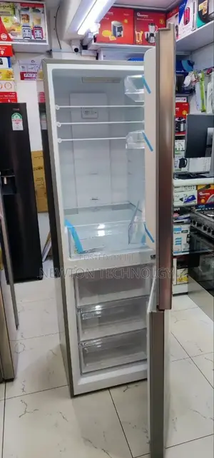 *Roch Fridge 330l Double Door Fridge No Frost Bottom Freezer