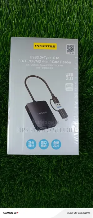 Pisen Usb 3.0 + Type-C 4-in-1 Card Reader, Model Nj-Tc32.