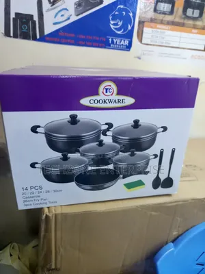 Tornado Tc 14pcs Non-Stick Cookware Sets With Spoons 