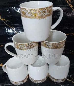 Stylish 4 Design 6pcs Ceramic Cups