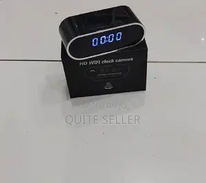Wireless Wifi Mini Camera Digital Table Clock With -- Low Light Vision