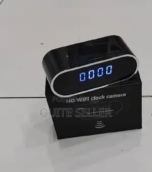 Wireless Table Clock Ir Night Vision Remote 1080p Wifi Camera