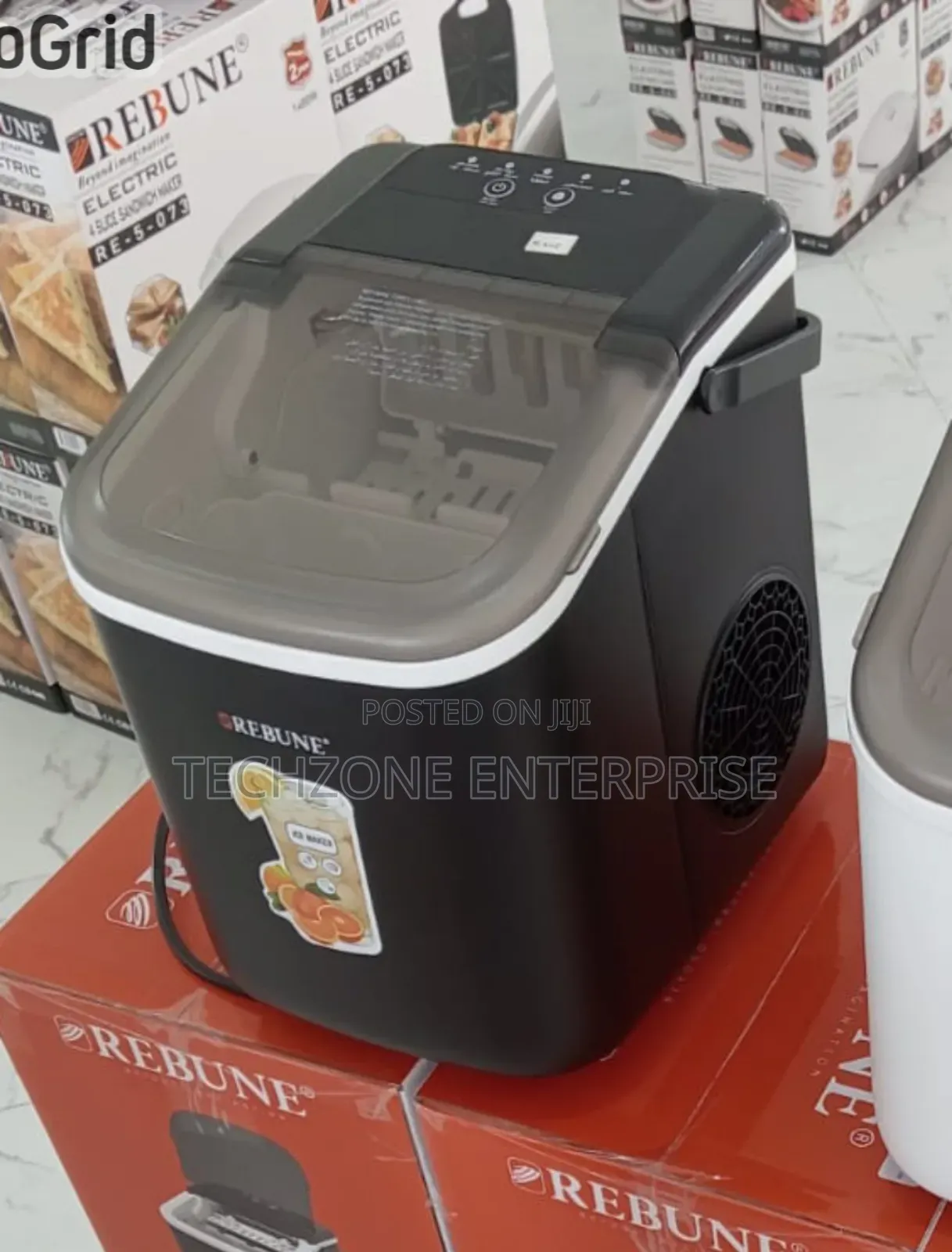 Portable Black Rebune Ice Maker Re-6-044 