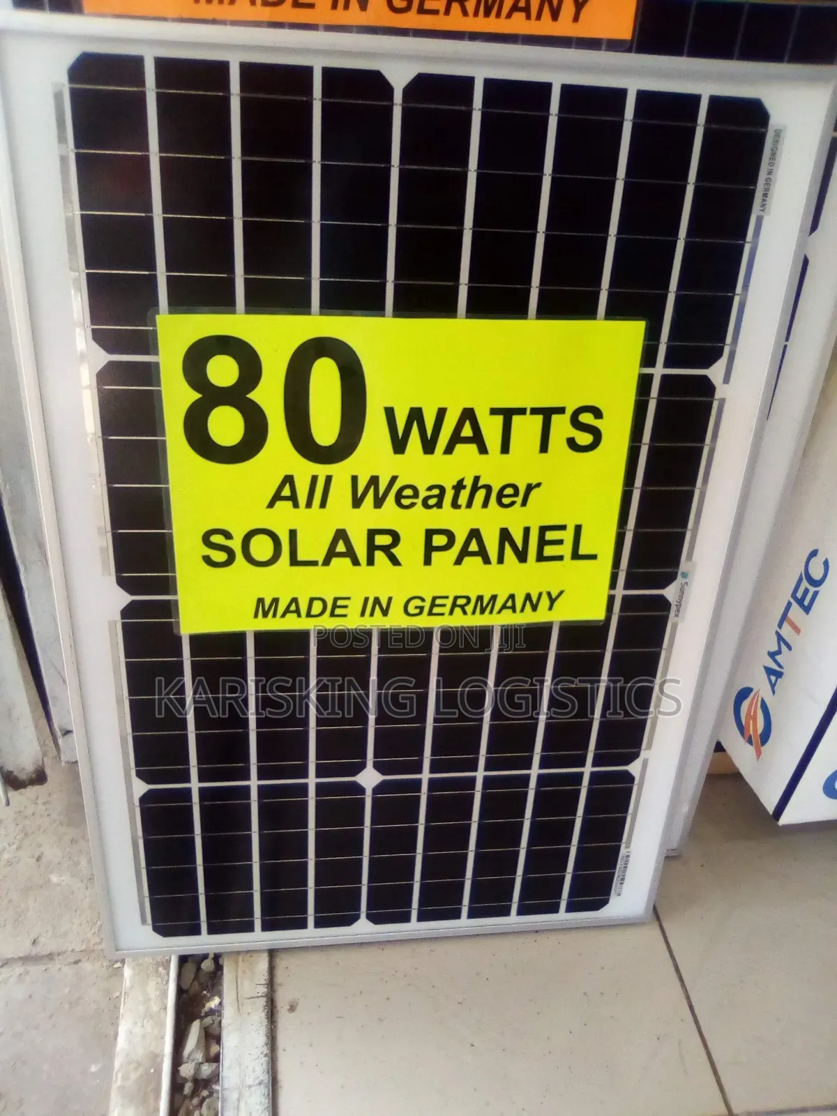 80watts Monocrystalline Panel