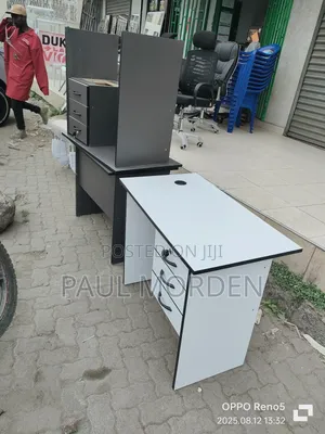 Grey White Office Desk
