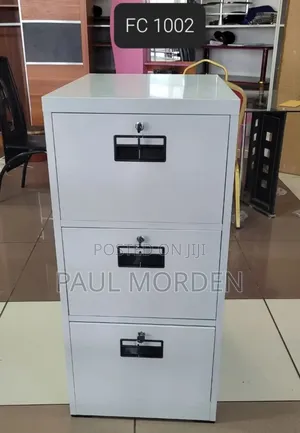 Three Drawers and Lockable Doors Cabinet