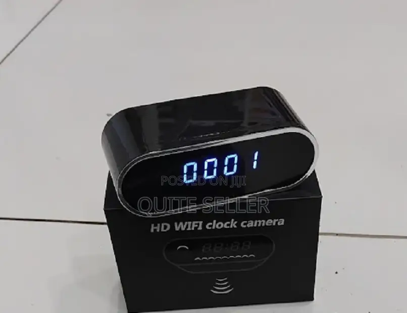 Smart Table Clock Night Vision Mini DVR App Remote 1080p Wifi Camera