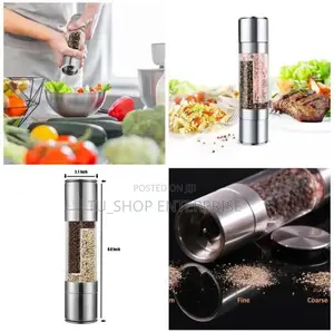 Pepper/ Salt Twist Ans Crush Glass Salt Shaker