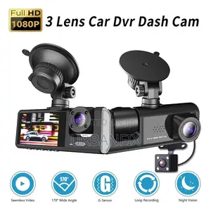 3 in 1 Car DVR Dash Cam 1080p Full Hd Blackbox With G-Sensor