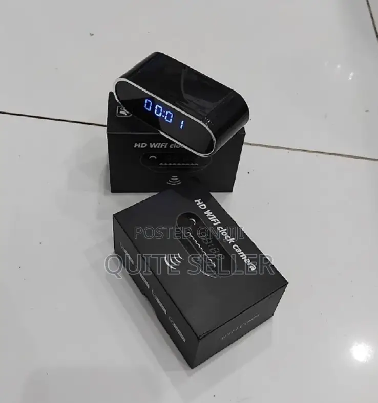 Wifi Table Clock Security Camera Video Recording Motion Detection