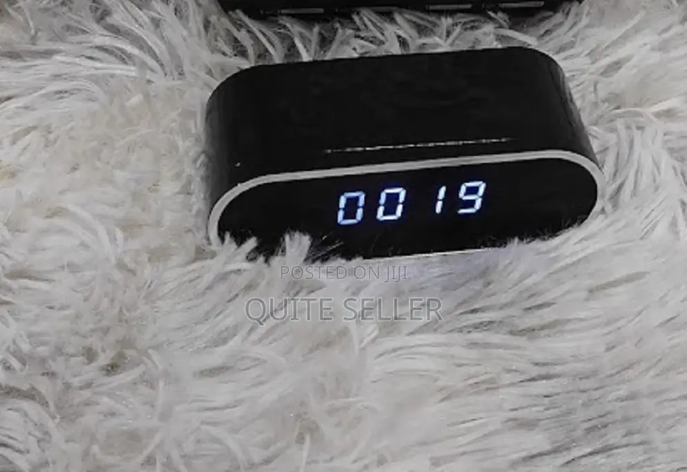 Smart 2mp Wi-Fi Table Clockrecording Mirror Camera With Night Vision
