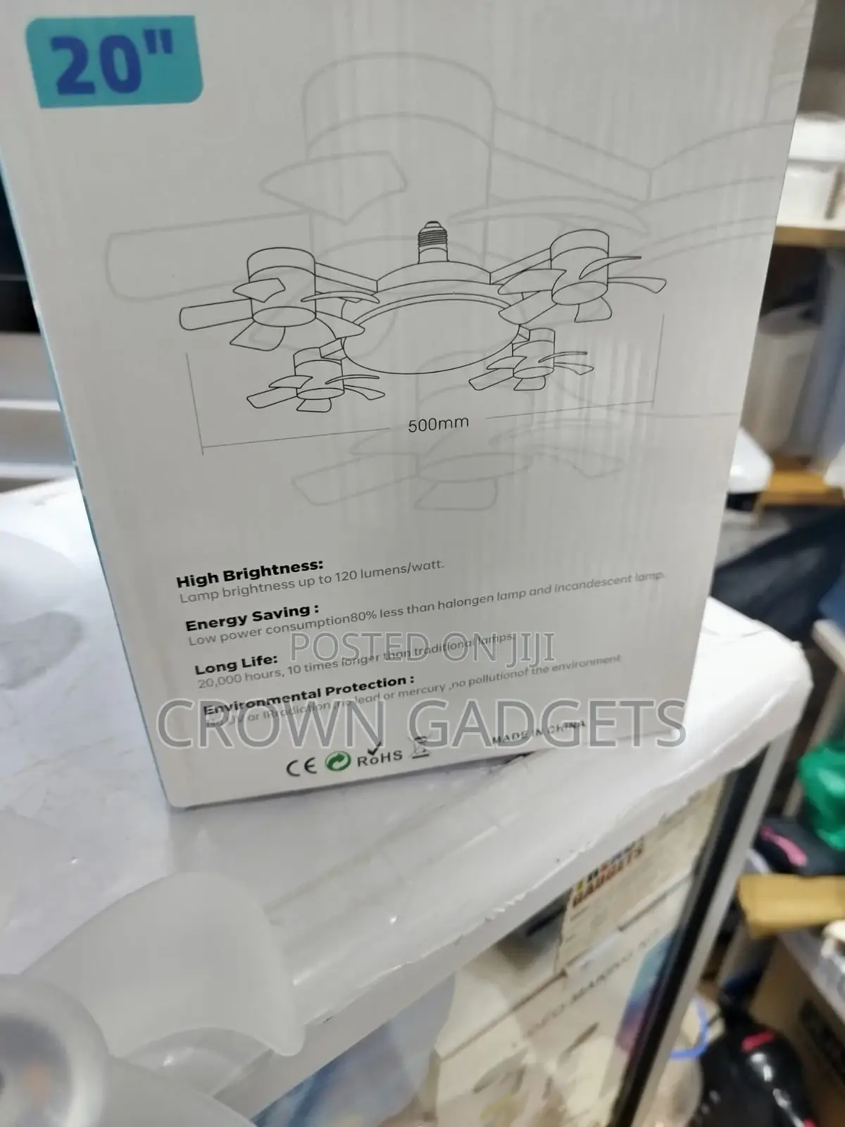 F4 Led Ceiling Fan Light With Remote Control