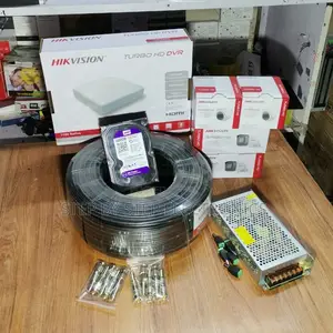 4 Hikvision 1080p Full Hd 2mp CCTV Cameras Complete System Kit Package