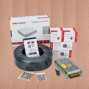 4 Hikvision 1080p Full Hd CCTV Cameras Complete Kit With Night Vision