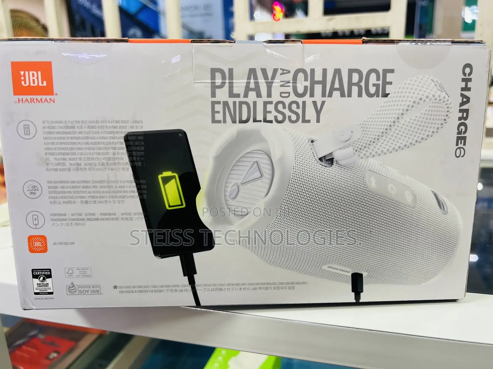 JBL Charge 6 Bluetooth Speaker