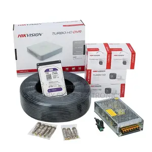 24/7 Monitoring 4 Hikvision 1080p Full Hd CCTV Cameras Complete Kit