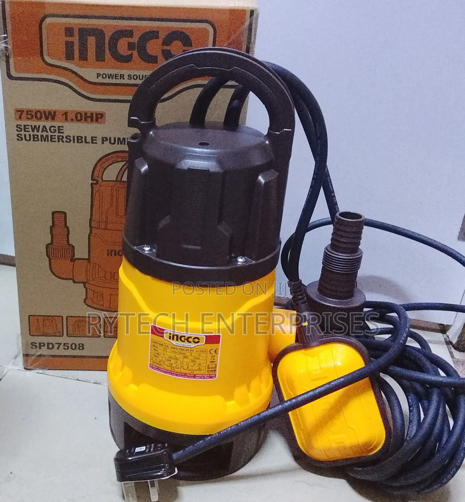 Ingco Submersible Sewage Pump 1hp