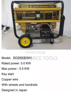 Daichi 5.5kw Dc6500ewh Gasoline Generator Japan Made