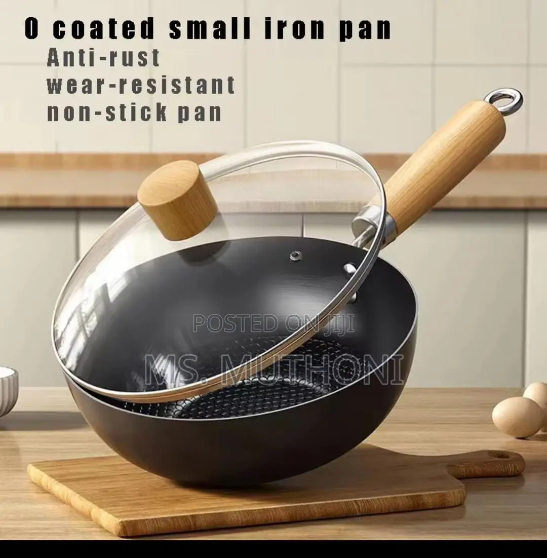 Heavy Quality Coated Deep Frying Pan With Lid*