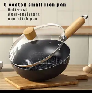 Heavy Quality Coated Deep Frying Pan With Lid*