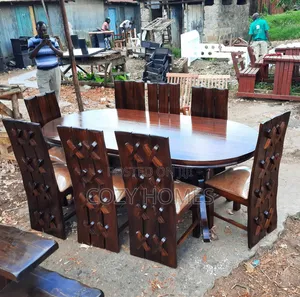 Dining Set a Robust All Wooden Dining Set 8 Seats
