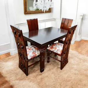 Dining Set a Clean Lined 4 Seater Dining Set