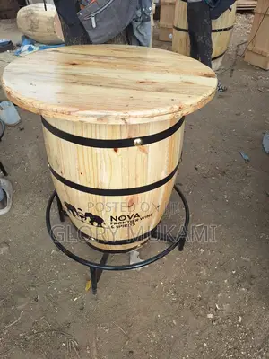 Wooden Barrels Table