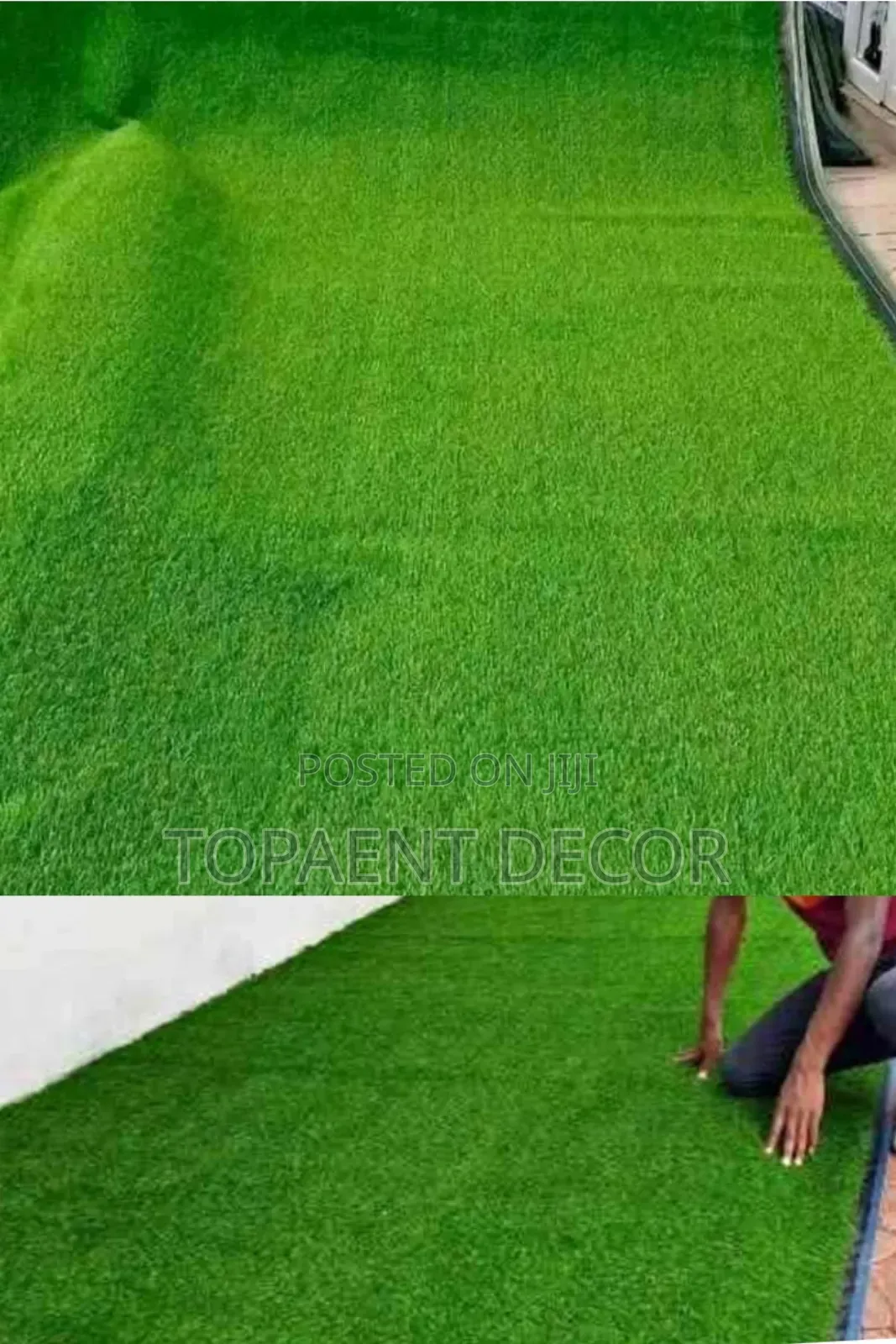 Artificial Green All Year Zero Maintenance Grass Carpet