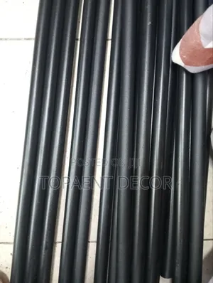 Powder Coated Heavy Duty and Rust Free Black Curtain Rods