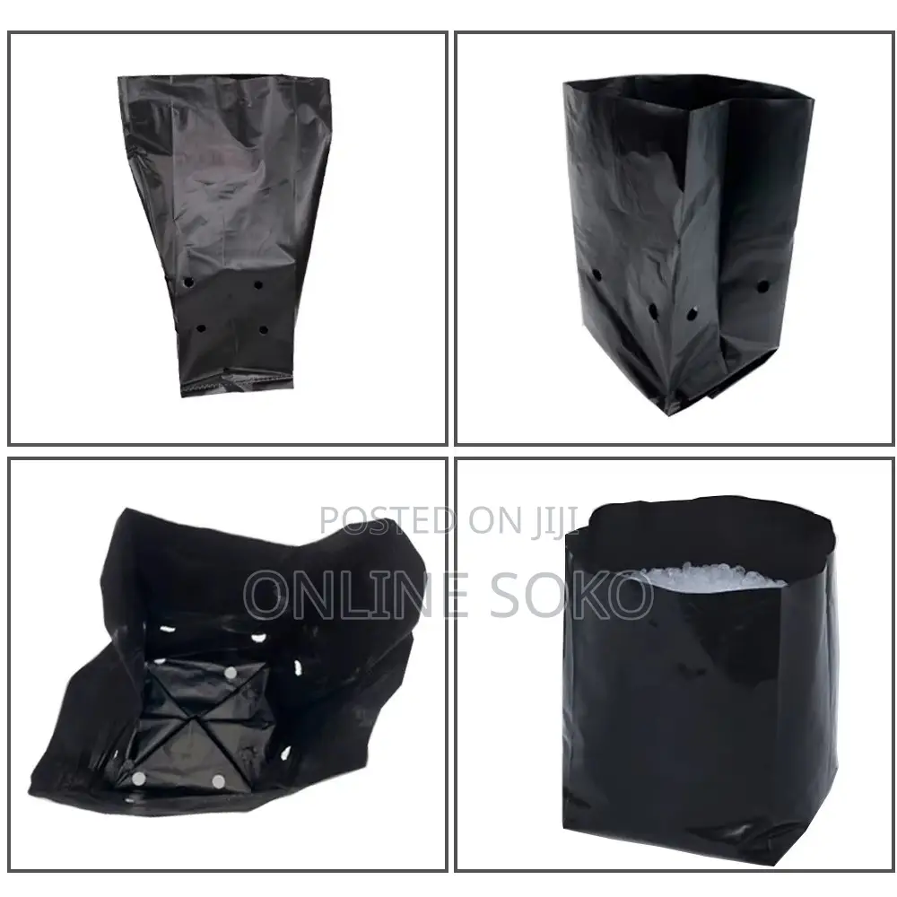 Biodegradable/Compostable Nursery Plastic Planting Seedling Bag-100 Pc