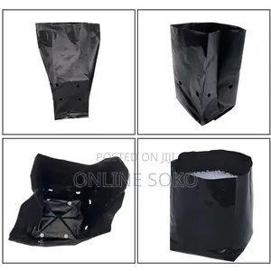 Biodegradable/Compostable Nursery Plastic Planting Seedling Bag-100 Pc