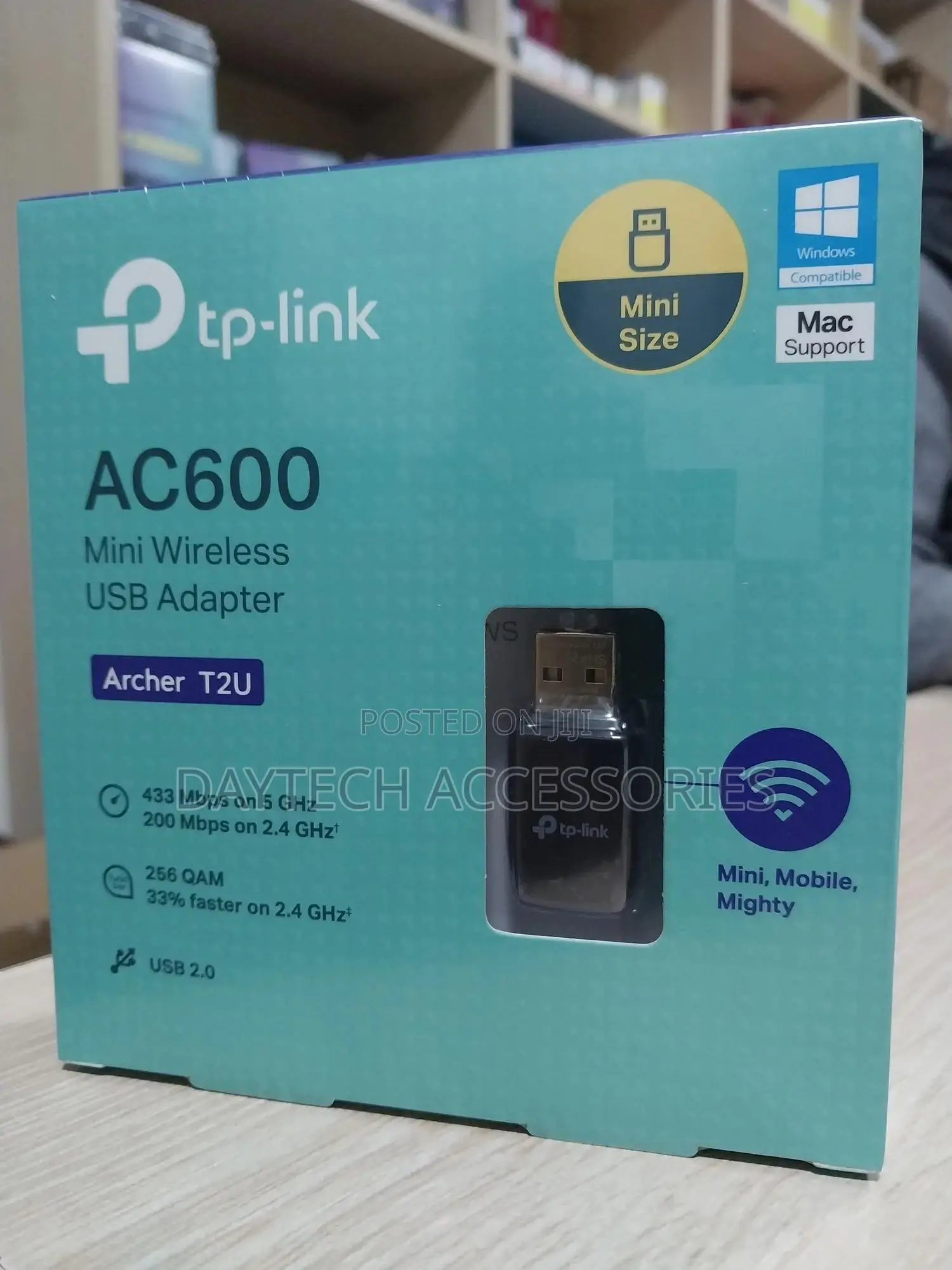 Tp-Link Ac600 Archer T2u Mini Wireless Usb Wi-Fi Dongle