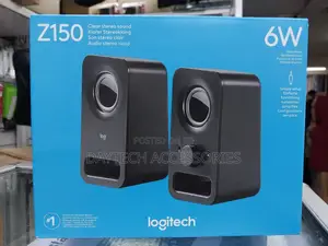 New Logitech Z150 Pc Speaker Stereo Sound 2 Speakers 6 Watts